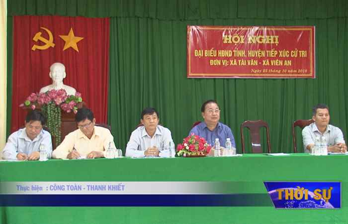 Đại biểu HĐND tỉnh xúc cử tri xã Trần Đề và Viên An  