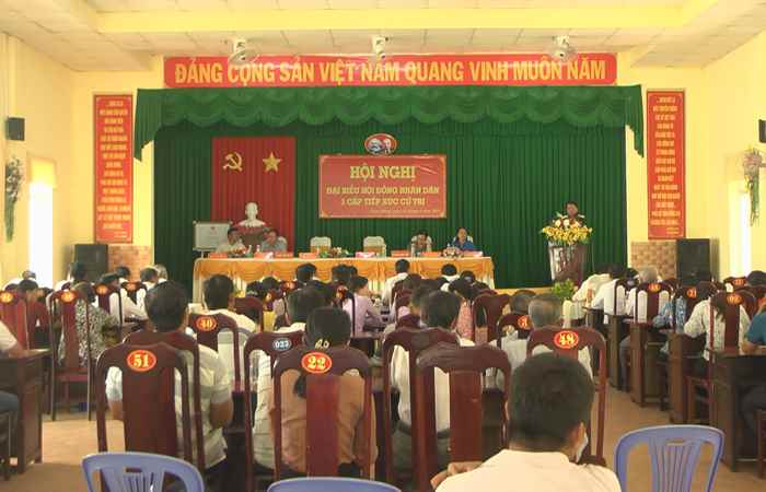 Mỹ Xuyên: Đại biểu HĐND 3 cấp tiếp xúc cử tri xã Ngọc Đông và xã Ngọc Tố