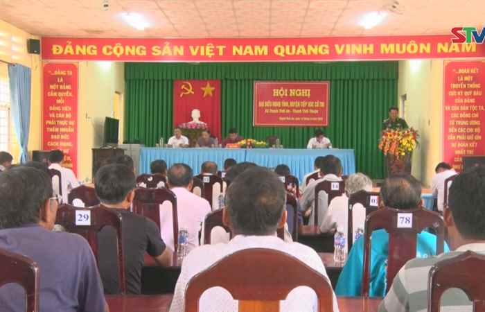 Đại biểu HĐND các cấp tiếp xúc cử tri huyện Trần Đề