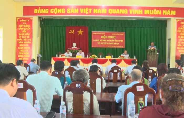 TRần Đề: Đại biểu HĐND 3 cấp tiếp xúc cử tri tại xã Thạnh Thới Thuận và Thạnh Thới An 