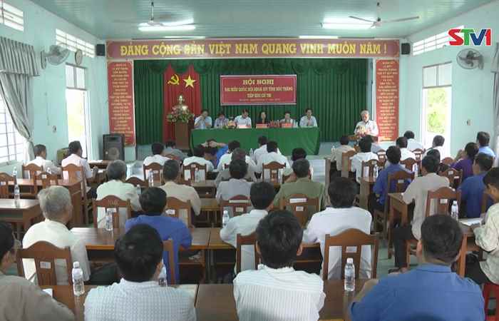Đại biểu Quốc hội Sóc Trăng tiếp cử tri xã Mỹ Bình, thị xã Ngã Năm