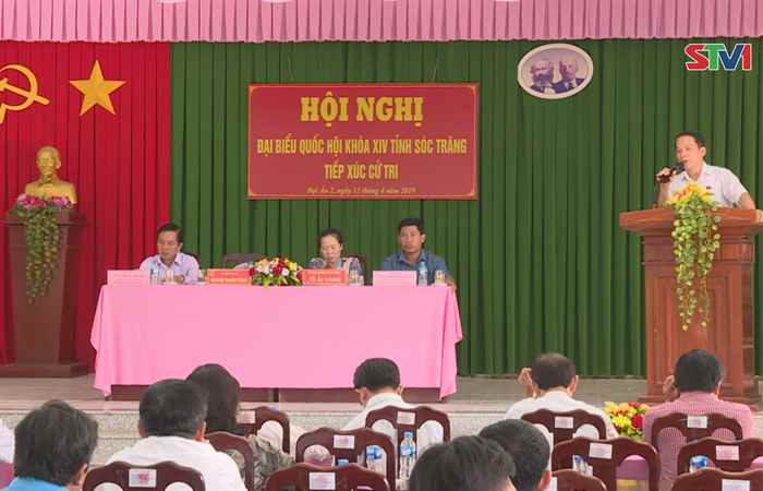 Đại biểu Quốc hội Sóc Trăng tiếp xúc cử tri xã Đại Ân 2, huyện Trần Đề