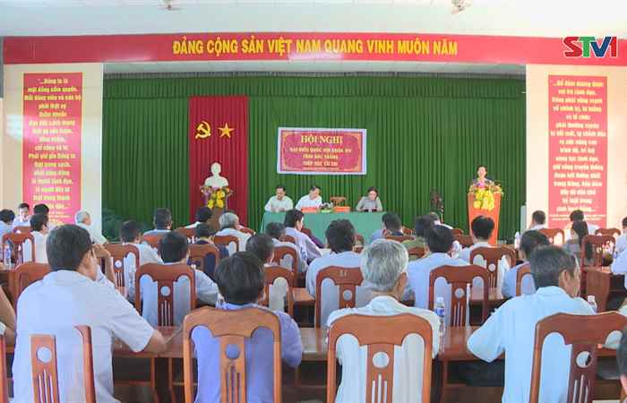 Đại biểu Quốc hội Sóc Trăng tiếp xúc cử tri xã Long Hưng, huyện Mỹ Tú