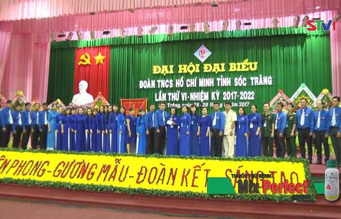 Đại hội Đại biểu Đoàn TNCS Hồ Chí Minh tỉnh Sóc Trăng lần thứ VI, nhiệm kỳ 2017-2022 thành công tốt đẹp.
