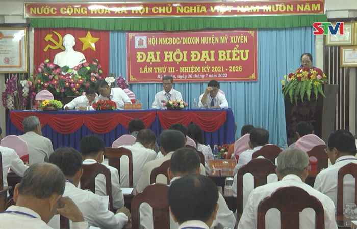 Mỹ Xuyên: Đại hội Đại biểu Hội Nạn nhân chất độc da cam-dioxin, nhiệm kỳ 2021-2026