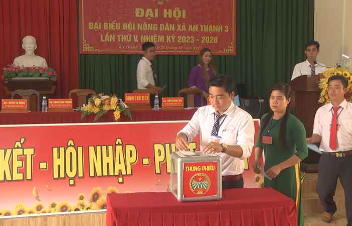 Đại hội điểm Hội Nông dân xã An Thạnh 3, huyện Cù lao Dung  