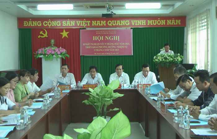 Đảng bộ thị trấn Mỹ Xuyên, Trung tâm Y tế, xã Hoà Tú 1 sơ kết 9 tháng của năm 2023