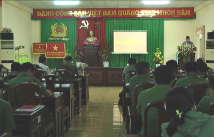 Công an huyện Mỹ Xuyên sơ kết công tác 6 tháng đầu năm 2022