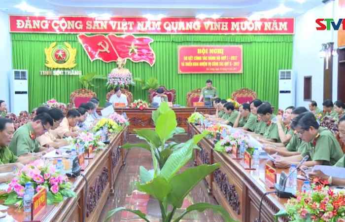 Đảng ủy Công an tỉnh Sóc Trăng sơ kết công tác Đảng bộ quý I/ 2017