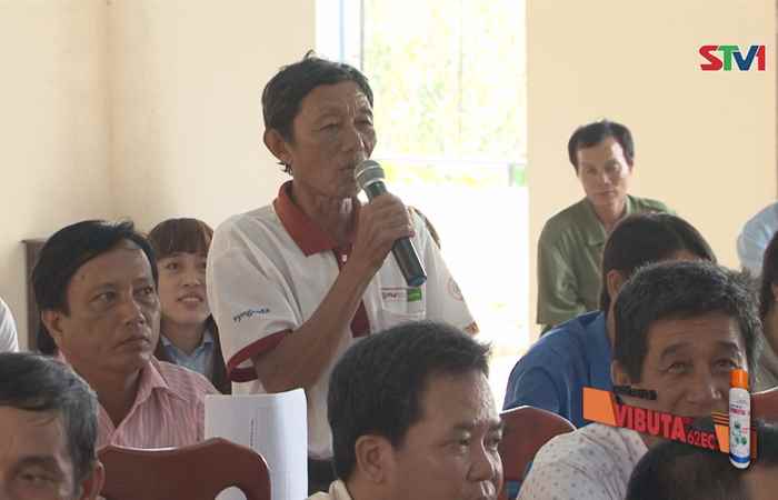 ĐBQH Sóc Trăng tiếp xúc cử tri tại xã Viên Bình huyện Trần Đề