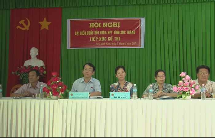 ĐBQH tỉnh Sóc Trăng tiếp xúc cử tri xã An Thạnh Nam