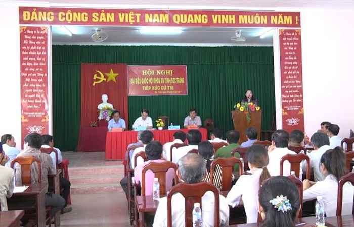 ĐBQH tỉnh Sóc Trăng tiếp xúc cử tri xã Ba Trinh huyện Kế Sách