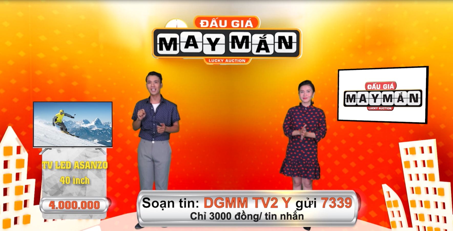 Game Show Đấu giá may mắn 22-08-2016