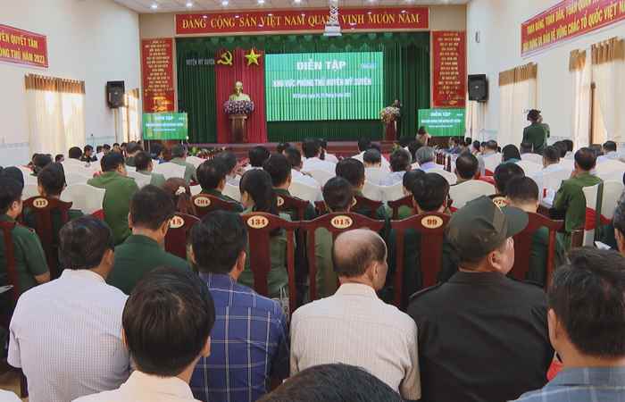 Khai mạc Diễn tập Khu vực phòng thủ huyện Mỹ Xuyên năm 2023