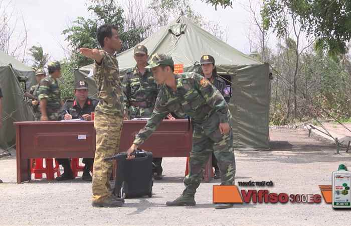 Diễn tập khu vực phòng thủ tại huyện Trần Đề.