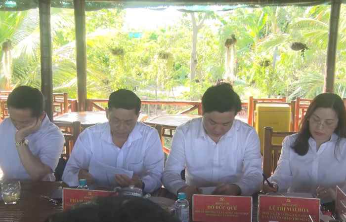 Đoàn công tác của Ban Tuyên giáo Trung ương đến làm việc tại huyện Cù Lao Dung