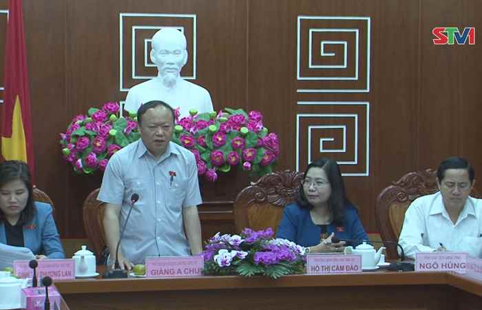 Đoàn công tác của Hội đồng Dân tộc Quốc hội làm việc tại tỉnh Sóc Trăng