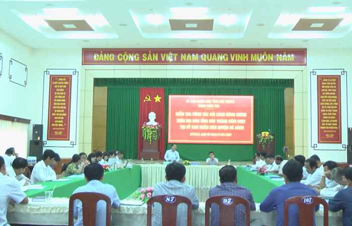 Đoàn công tác tỉnh Sóc Trăng kiểm tra cải cách hành chính tại huyện Kế Sách 