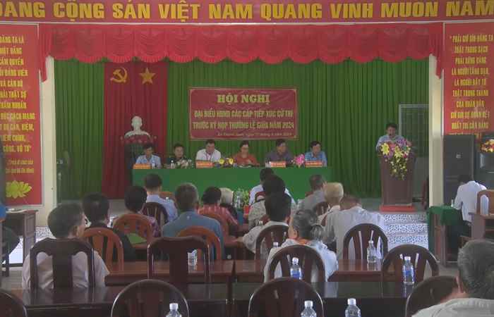 Cù Lao Dung: Đại biểu HĐND các cấp tiếp xúc cử tri xã An Thạnh Nam  