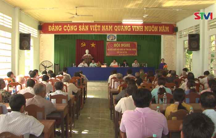 Đoàn đại biểu Quốc hội Sóc Trăng tiếp xúc cử tri xã Mỹ Quới, thị xã Ngã Năm