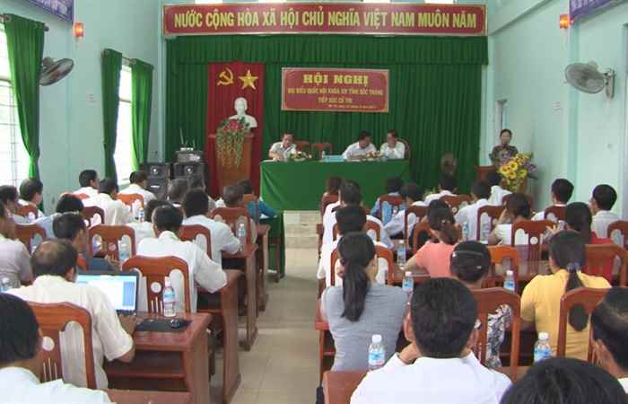 Đoàn đại biểu Quốc hội Sóc Trăng tiếp xúc cử tri xã Mỹ Tú, huyện Mỹ Tú