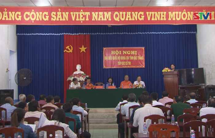 Đoàn Đại biểu Quốc hội tỉnh Sóc Trăng tiếp xúc cử tri xã Lai Hòa, thị xã Vĩnh Châu