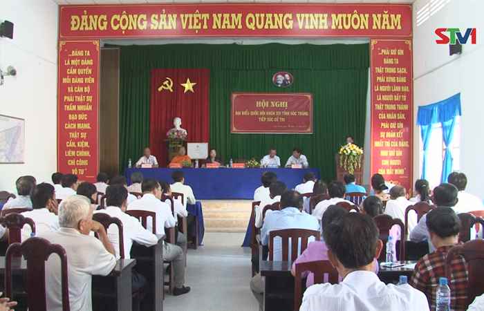 Đoàn Đại biểu Quốc hội tỉnh Sóc Trăng tiếp xúc cử tri xã Tân Thạnh, huyện Long Phú