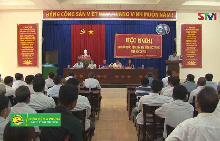 Đoàn đại biểu Quốc hội tỉnh Sóc Trăng  tiếp xúc cử tri xã Thạnh Tân, huyện Thạnh Trị