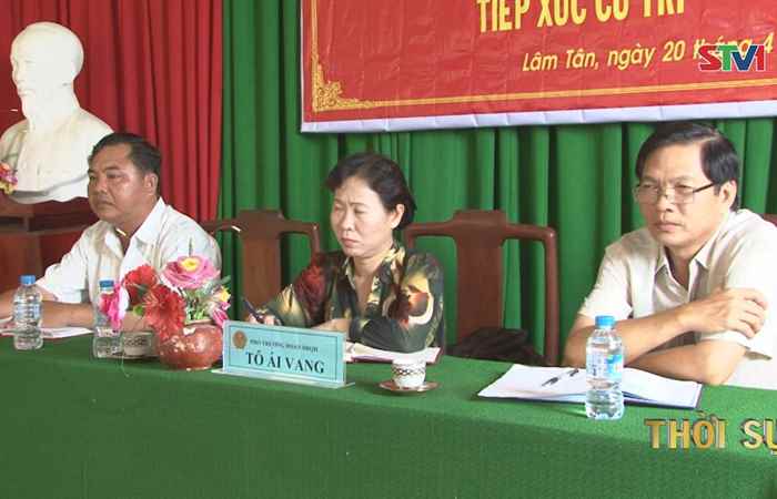 Đoàn ĐBQH Sóc Trăng  tiếp xúc cử tri xã Lâm Tân huyện Thạnh Trị