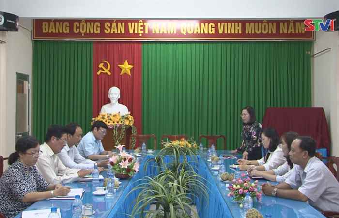 Đoàn kiểm tra của Ban Dân vận Trung ương làm việc với tỉnh Sóc Trăng