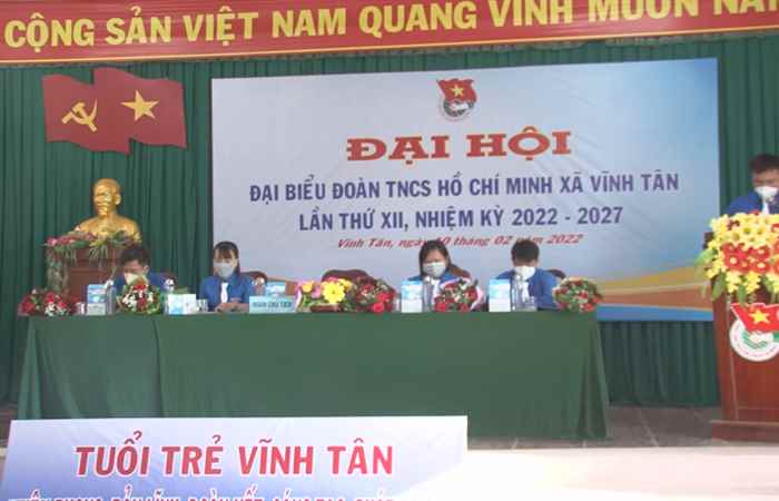 Đại hội đoàn Thanh niên xã Vĩnh Tân, thị xã Vĩnh Châu thành công tốt đẹp