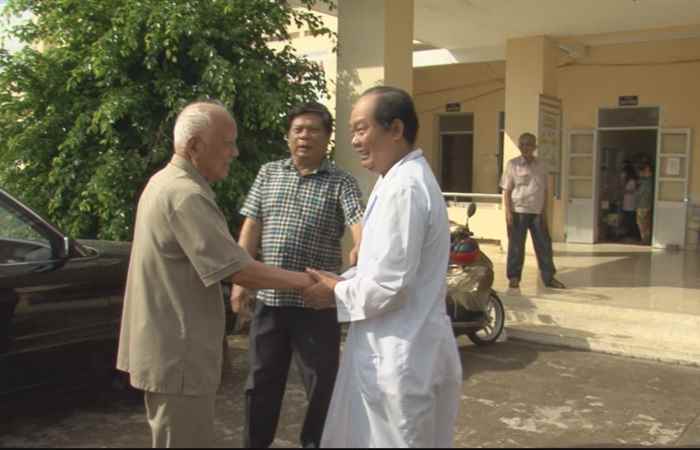 Đồng chí Lê Phước Thọ về thăm khu căn cứ Rừng Tràm Mỹ Phước