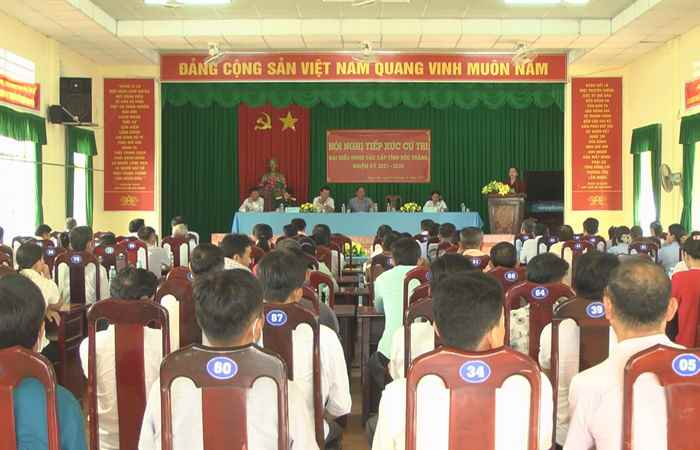 Mỹ Xuyên: Đại biểu HĐND các cấp tiếp xúc cử tri xã Ngọc Tố, xã Ngọc Đông