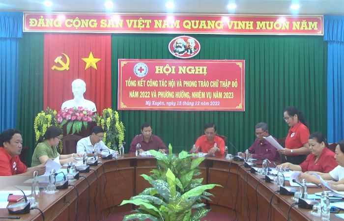 Hội Chữ thập đỏ huyện Mỹ Xuyên tổng kết năm 2022