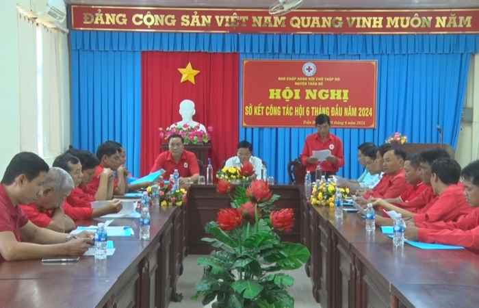 Trần Đề: Hội Chữ thập đỏ Sơ kết công tác 6 tháng đầu năm 2024