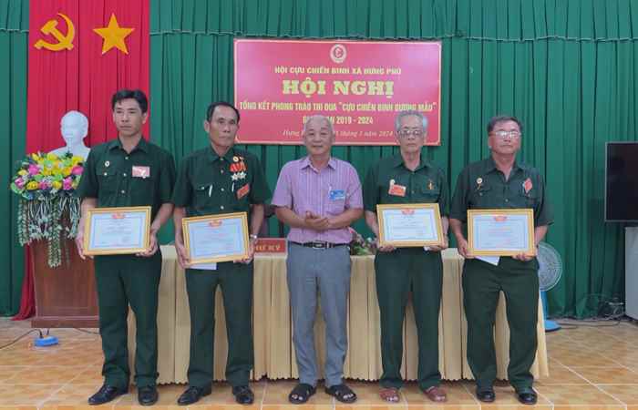 Xã Hưng Phú tổng kết phong trào thi đua "Cựu Chiến binh gương mẫu"