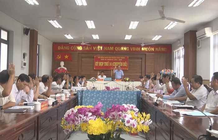 Kỳ họp thứ 14 (chuyên đề) HĐND huyện Châu Thành khóa XII, nhiệm kỳ 2021-2026
