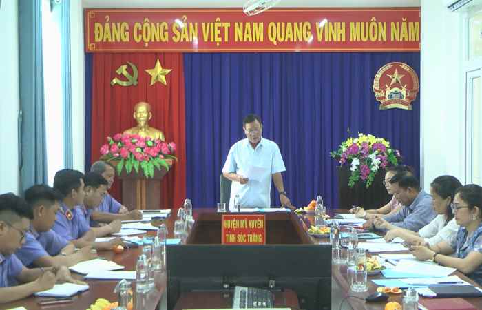 HĐND huyện Mỹ Xuyên giám sát công tác thực hành quyền công tố và kiểm sát hoạt động tư pháp