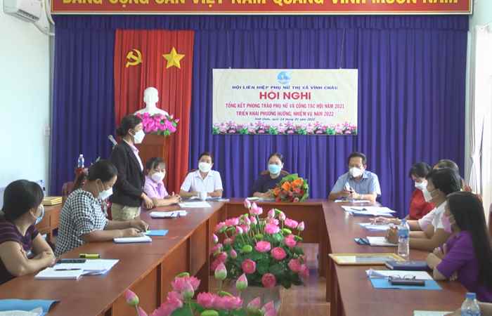 Hội Liên hiệp Phụ nữ thị xã Vĩnh Châu tổng kết năm 2021