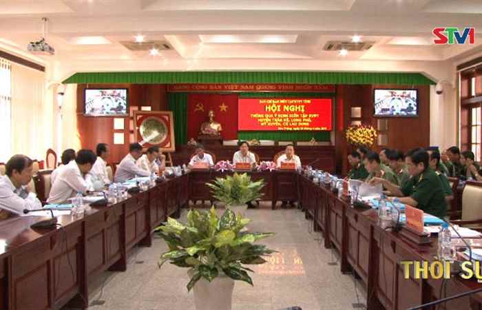 Hội nghị Ban chỉ đạo diễn tập khu vực phòng thủ tỉnh Sóc Trăng
