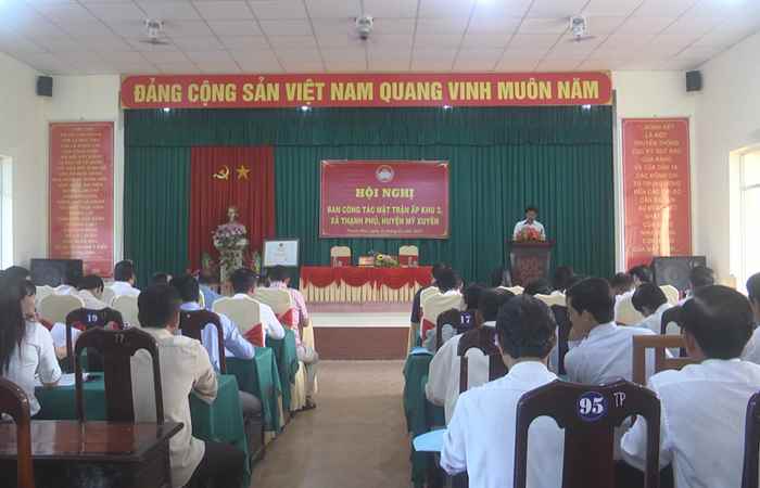 Hội nghị Ban Công tác Mặt trận ấp điểm của huyện Mỹ Xuyên