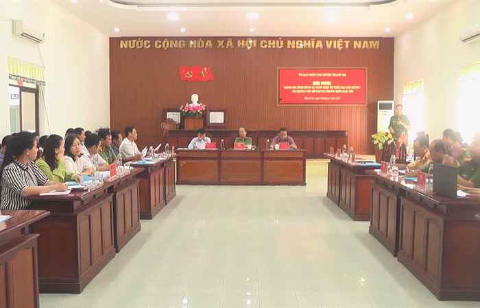 Thạnh Trị đánh giá tình hình an ninh trật tự trên địa bàn