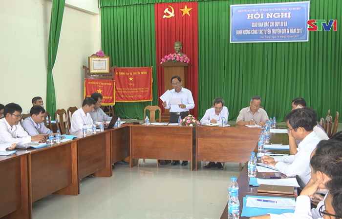 Hội nghị giao ban công tác báo chí quý III và tiến độ chuẩn bị lễ hội Oóc - om - bóc đua ghe ngo tỉnh Sóc Trăng

