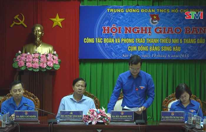 Hội nghị giao ban công tác Đoàn và phong trào Thanh Thiếu nhi cụm Đồng bằng Sông Hậu