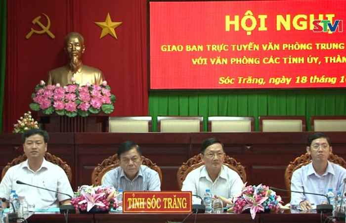 Hội nghị giao ban trực tuyến văn phòng Trung ương Đảng với văn phòng các Tỉnh ủy, Thành ủy 
