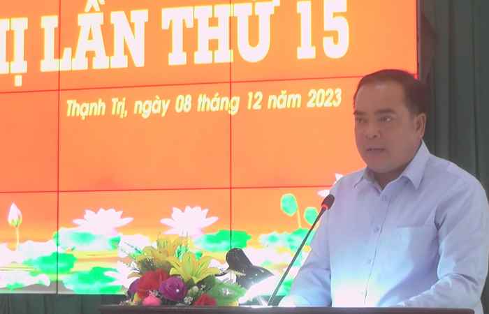 Thạnh Trị: Hội nghị lần thứ 15 Ban Chấp hành Đảng bộ huyện