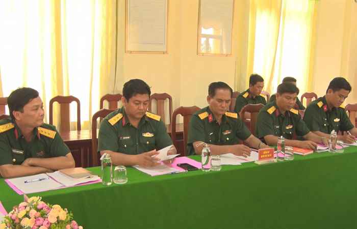 Vĩnh Châu: Ban CHQS lấy phiếu tín nhiệm đối với cấp ủy viên, cán bộ chỉ huy, quản lý