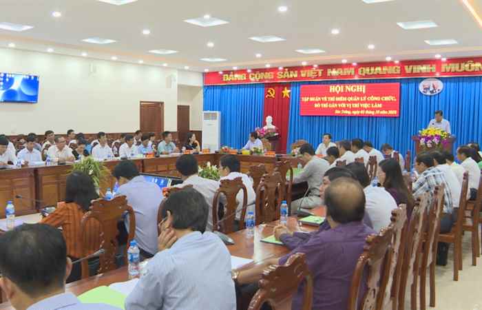 Hội nghị tập huấn về thí điểm quản lý công chức, bố trí gắn với vị trí việc làm