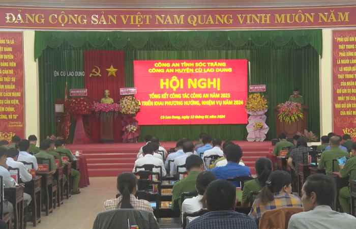 Cù Lao Dung: Công an huyện tổng kết năm 2023