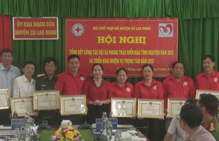 Cù Lao Dung: Hội Chữ thập đỏ tổng kết phong trào năm 2022